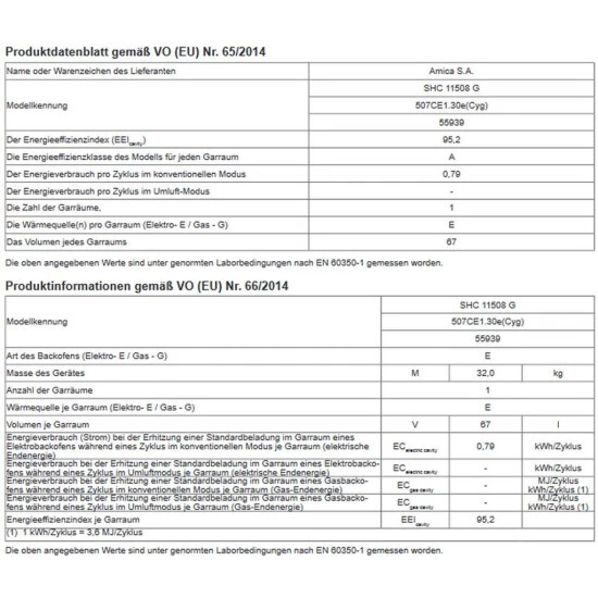 Rabatt 🧨 Amica - SHC 11508 G - Standherd - Ceran - Grün - 50 Cm 💯 4 Rabatt 🧨 Amica - SHC 11508 G - Standherd - Ceran - Grün - 50 Cm 💯 – Bild 4