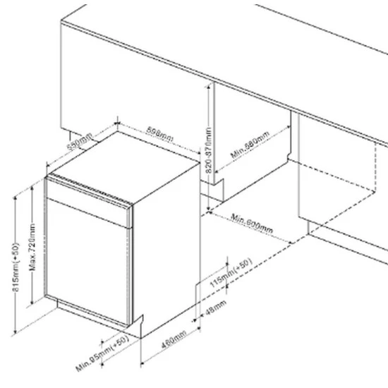 Schlussverkauf 😍 Amica - EGSPV 590 900 - Vollintegrierbarer Geschirrspüler - 60 Cm 🛒 2 Schlussverkauf 😍 Amica - EGSPV 590 900 - Vollintegrierbarer Geschirrspüler - 60 Cm 🛒 – Bild 2