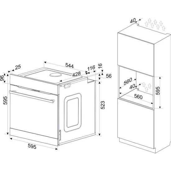 Blitzangebot ❤️ Amica EBX 943 600 E, Einbaubackofen, X-type Design, Edelstahl, 77 L XXL-Großraumbackofen,, Energieeffizienzklasse A 🧨 2 Blitzangebot ❤️ Amica EBX 943 600 E, Einbaubackofen, X-type Design, Edelstahl, 77 L XXL-Großraumbackofen,, Energieeffizienzklasse A 🧨 – Bild 2