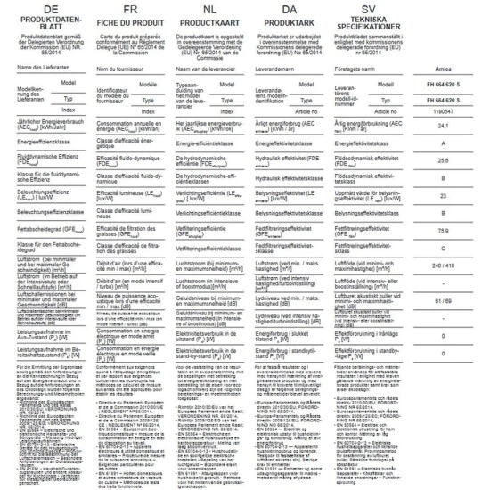 Coupon ✔️ Amica - FH 664 620 E - Flachschirmhaube - 60 Cm - Edelstahl 🛒 4 Coupon ✔️ Amica - FH 664 620 E - Flachschirmhaube - 60 Cm - Edelstahl 🛒 – Bild 4