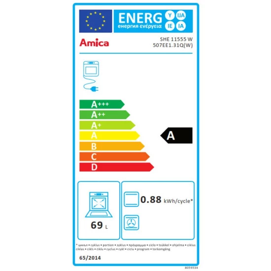 Großhandel 🌟 Amica SHE 11555 W, Standherd Elektro, 50 Cm, NewSeries 500 Design, Weiß, K4.1, Konventionell Plus, Energieeffizienzklasse A 🤩 2 Großhandel 🌟 Amica SHE 11555 W, Standherd Elektro, 50 Cm, NewSeries 500 Design, Weiß, K4.1, Konventionell Plus, Energieeffizienzklasse A 🤩 – Bild 2