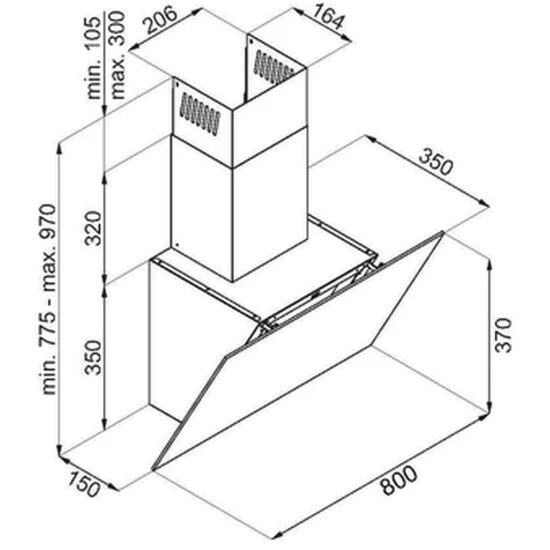 Besorgen ⌛ Amica KHF 686 600 S Kopffreihauben - Schwarz ⌛ 2 Besorgen ⌛ Amica KHF 686 600 S Kopffreihauben - Schwarz ⌛ – Bild 2