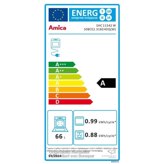 Bester Verkauf ❤️ Amica SHC 11542 W Elektroherd, Weiß, 50 Cm Breite, Energieklasse A, Ober-/Unterhitze + Umluft, 4 Kochfelder, Hitzeschutz-T?r 😉 3 Bester Verkauf ❤️ Amica SHC 11542 W Elektroherd, Weiß, 50 Cm Breite, Energieklasse A, Ober-/Unterhitze + Umluft, 4 Kochfelder, Hitzeschutz-T?r 😉 – Bild 3