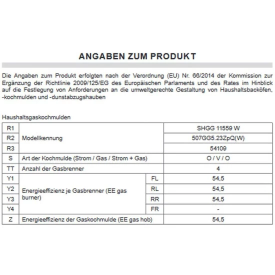 Brandneu 😍 Amica SHGG11559W Gas-Herd Weiß 🎉 5 Brandneu 😍 Amica SHGG11559W Gas-Herd Weiß 🎉 – Bild 5