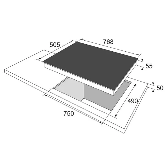 Am billigsten ❤️ Amica 4-er Induktionskochfeld Schott Ceran®, 77 Cm, Edelstahlrahmen, KMI13317E ❤️ 2 Am billigsten ❤️ Amica 4-er Induktionskochfeld Schott Ceran®, 77 Cm, Edelstahlrahmen, KMI13317E ❤️ – Bild 2