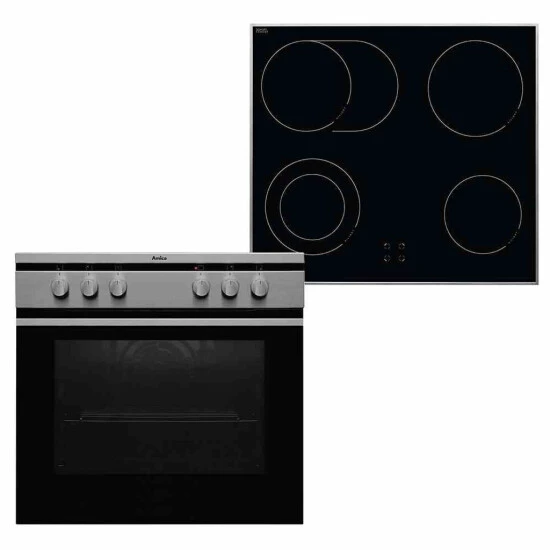 Großhandel 🧨 Amica EHC 12713 E Herd-Set Edelstahl - Umluft Mit Cerankochfeld 🎉 1 Großhandel 🧨 Amica EHC 12713 E Herd-Set Edelstahl - Umluft Mit Cerankochfeld 🎉