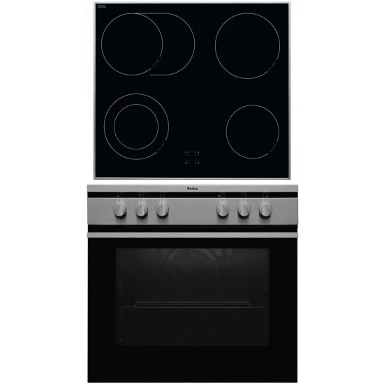 Großhandel 🧨 Amica EHC 12713 E Herd-Set Edelstahl - Umluft Mit Cerankochfeld 🎉 2 Großhandel 🧨 Amica EHC 12713 E Herd-Set Edelstahl - Umluft Mit Cerankochfeld 🎉 – Bild 2