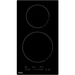 Am billigsten ⌛ Amica AI2527C, Schwarz, Integriert, 29 Cm, Zonen-Induktionskochfeld, Glas, 2 Zone(n) 👏