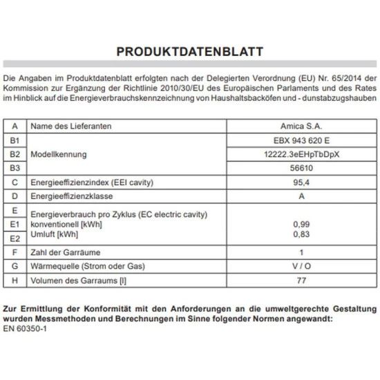Am billigsten ⌛ Amica EBX 943 620 E Backöfen - Edelstahl 💯 4 Am billigsten ⌛ Amica EBX 943 620 E Backöfen - Edelstahl 💯 – Bild 4