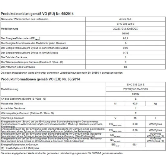Bestes Angebot 🔥 Amica EHC 933 021 E Elektro-Herdsets - Edelstahl ⌛ 4 Bestes Angebot 🔥 Amica EHC 933 021 E Elektro-Herdsets - Edelstahl ⌛ – Bild 4