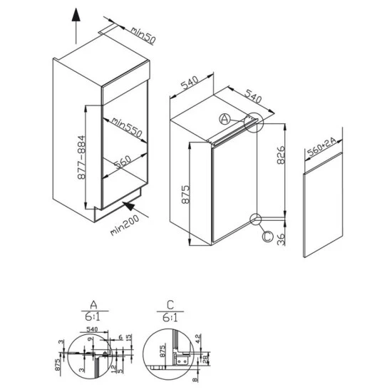 Am billigsten ✔️ Amica EGS 16163 Einbau-Gefrierschrank, 77 L, 88er Nische, Schlepptür-Technik ⭐ 2 Am billigsten ✔️ Amica EGS 16163 Einbau-Gefrierschrank, 77 L, 88er Nische, Schlepptür-Technik ⭐ – Bild 2