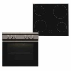 Aktion 👍 Amica EHC 12708 E Herd-Set Edelstahl - Umluft Mit Cerankochfeld 🎁