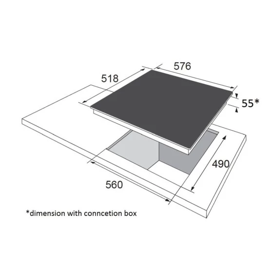 Auslauf ⌛ Amica - KMI63301F - Einbau-Induktions-Kochfeld - 60 Cm ✔️ 2 Auslauf ⌛ Amica - KMI63301F - Einbau-Induktions-Kochfeld - 60 Cm ✔️ – Bild 2