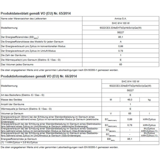 Top 10 🤩 Amica SHC 914 100 W Elektro-Standherde - Weiß 👏 3 Top 10 🤩 Amica SHC 914 100 W Elektro-Standherde - Weiß 👏 – Bild 3