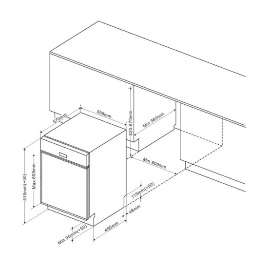 Aktion ⭐ Amica EGSP 576 910 E Geschirrspüler 60 Cm - Weiß 😉 3 Aktion ⭐ Amica EGSP 576 910 E Geschirrspüler 60 Cm - Weiß 😉 – Bild 3