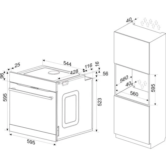 Aktion ⭐ Amica EBPX 946 700 E Einbaubackofen 77 L Timer Pyrolyse Kindersicherung EEK: A+ 😀 2 Aktion ⭐ Amica EBPX 946 700 E Einbaubackofen 77 L Timer Pyrolyse Kindersicherung EEK: A+ 😀 – Bild 2