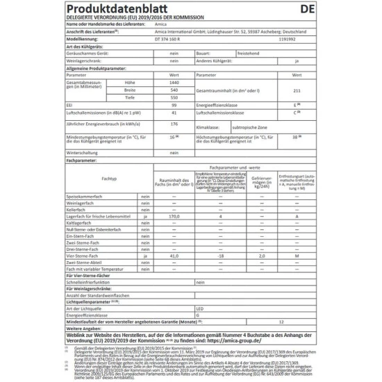 Beste Bewertungen von 😍 Amica DT 374 160 R Kühl- Und Gefrierkombination 211 Liter FrostControl 👍 4 Beste Bewertungen von 😍 Amica DT 374 160 R Kühl- Und Gefrierkombination 211 Liter FrostControl 👍 – Bild 4