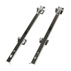 Rabatt ✨ Amica 00203 Teleskop-Auszugsschienen Paar Zubehör Backofenauszug Silber ⌛