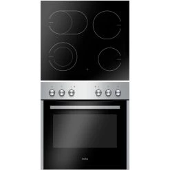 Beste Bewertungen von 🛒 Amica EHC 933 031 E, Herd-Set, Glaskeramik-Kochfeld, Edelstahl, Fine Design, MF9, Umluft, Energieeffizienzklasse A ⭐