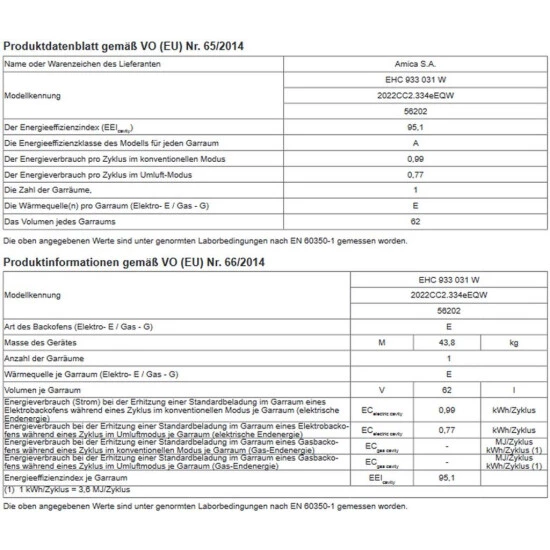 Beste Bewertungen von 🛒 Amica EHC 933 031 E, Herd-Set, Glaskeramik-Kochfeld, Edelstahl, Fine Design, MF9, Umluft, Energieeffizienzklasse A ⭐ 4 Beste Bewertungen von 🛒 Amica EHC 933 031 E, Herd-Set, Glaskeramik-Kochfeld, Edelstahl, Fine Design, MF9, Umluft, Energieeffizienzklasse A ⭐ – Bild 4