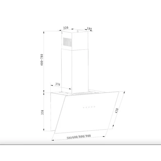Besorgen ⭐ Amica Amic Wandhaube 50 Cm, Kopffrei, Glassch. Schw. Ab- Und Umluft, EEK A 👍 2 Besorgen ⭐ Amica Amic Wandhaube 50 Cm, Kopffrei, Glassch. Schw. Ab- Und Umluft, EEK A 👍 – Bild 2