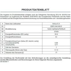 Bestes Angebot 👍 Amica - EBPX 945 600 E - Einbau-Backofen - Pyrolyse - Edelstahl 😀 -Amica Verkäufe 2022 unnamed file 2017