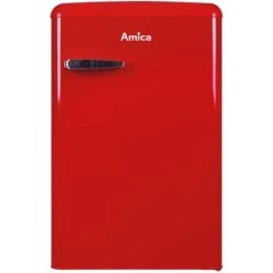 Rabatt 🧨 Amica VKS 15620-1 R Kühlschrank Ohne Gefrierfach 120l Retro-Design Rot 💯