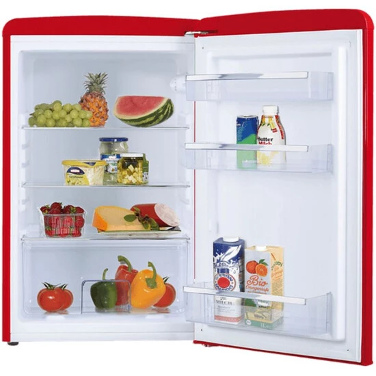 Rabatt 🧨 Amica VKS 15620-1 R Kühlschrank Ohne Gefrierfach 120l Retro-Design Rot 💯 2 Rabatt 🧨 Amica VKS 15620-1 R Kühlschrank Ohne Gefrierfach 120l Retro-Design Rot 💯 – Bild 2