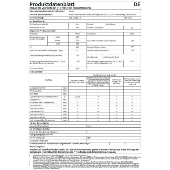 Rabatt 🧨 Amica VKS 15620-1 R Kühlschrank Ohne Gefrierfach 120l Retro-Design Rot 💯 4 Rabatt 🧨 Amica VKS 15620-1 R Kühlschrank Ohne Gefrierfach 120l Retro-Design Rot 💯 – Bild 4