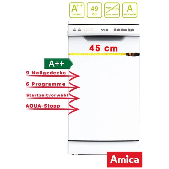 Schlussverkauf ⌛ Amica GSP 14544 W Geschirrspüler / A 🔥 8 Schlussverkauf ⌛ Amica GSP 14544 W Geschirrspüler / A 🔥 – Bild 8