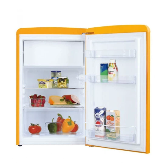 Besorgen ✨ Amica KS 15613 Y, Kühlschrank Mit Gefrierfach Im Retro Design, 85 Cm Höhe, Honey Yellow, 😉 2 Besorgen ✨ Amica KS 15613 Y, Kühlschrank Mit Gefrierfach Im Retro Design, 85 Cm Höhe, Honey Yellow, 😉 – Bild 2
