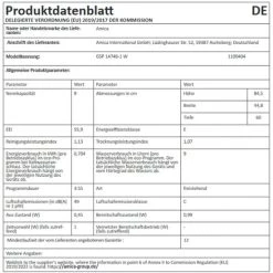 Angebote 😉 Amica Geschirrspüler, GSP 14746 W - Stand-Geschirrspüler, 45cm, Unterbaufähig, Weiß, Energielasse 🌟 -Amica Verkäufe 2022 unnamed file 346