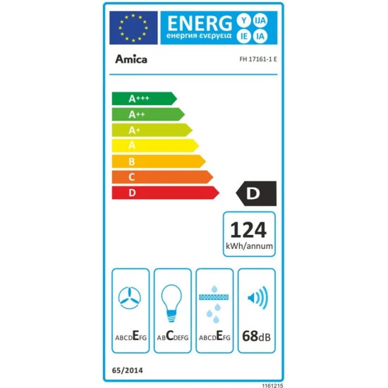Besorgen 🎉 Amica FH 17161-1 E, Flachschirmhaube, Teleskophaube, 60 Cm, Edelstahl Front, Max. Gebläseleistung 429 M³h, Energieeffizienzklasse D ⌛ 3 Besorgen 🎉 Amica FH 17161-1 E, Flachschirmhaube, Teleskophaube, 60 Cm, Edelstahl Front, Max. Gebläseleistung 429 M³h, Energieeffizienzklasse D ⌛ – Bild 3