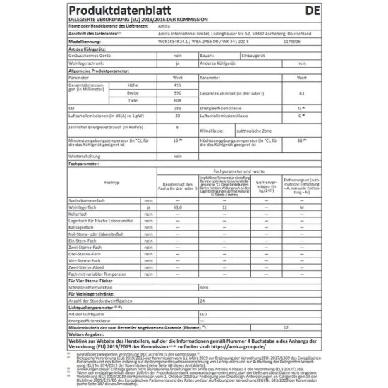 Beste Bewertungen von 👏 Amica WK 341 200 S, Weinkühler Mit Kompressor, Integriert, 24 Flasche(n), G, Innenbeleuchtung, Schwarz 🧨 8 Beste Bewertungen von 👏 Amica WK 341 200 S, Weinkühler Mit Kompressor, Integriert, 24 Flasche(n), G, Innenbeleuchtung, Schwarz 🧨 – Bild 8