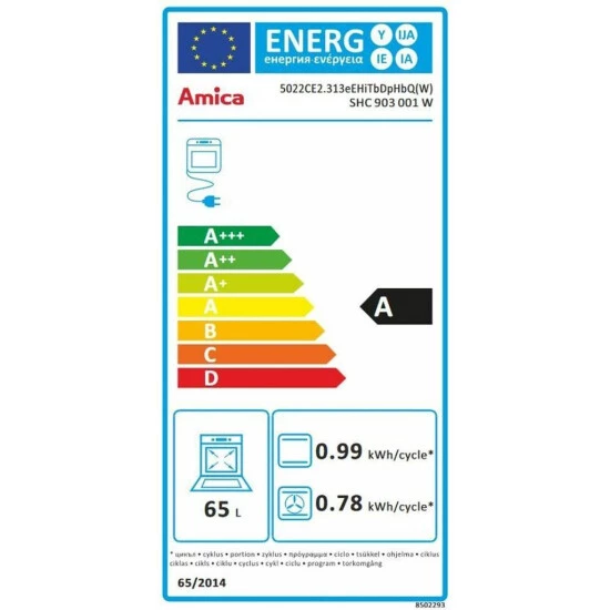 Großhandel 😀 Amica SHC 903 001 W, Standherd Elektro, 50 Cm, Fine Design, Weiß, SensorControlPlus Timer, MF9, Umluft, Energieeffizienzklasse A ✔️ 2 Großhandel 😀 Amica SHC 903 001 W, Standherd Elektro, 50 Cm, Fine Design, Weiß, SensorControlPlus Timer, MF9, Umluft, Energieeffizienzklasse A ✔️ – Bild 2