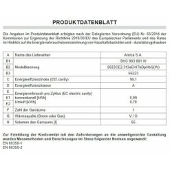 Großhandel 😀 Amica SHC 903 001 W, Standherd Elektro, 50 Cm, Fine Design, Weiß, SensorControlPlus Timer, MF9, Umluft, Energieeffizienzklasse A ✔️ 5 Großhandel 😀 Amica SHC 903 001 W, Standherd Elektro, 50 Cm, Fine Design, Weiß, SensorControlPlus Timer, MF9, Umluft, Energieeffizienzklasse A ✔️ -Amica Verkäufe 2022 unnamed file 541
