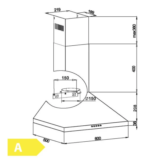 Billig 🤩 Amica KH 17286-3 E Wandhauben - Edelstahl 💯 7 Billig 🤩 Amica KH 17286-3 E Wandhauben - Edelstahl 💯 – Bild 7