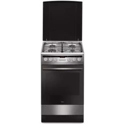 Neu 🥰 Amica 57GEH2.33HZpTa(Xx) - Freistehender Kocher - Edelstahl - Knöpfe - Drehregler - Vorderseite - El ✨