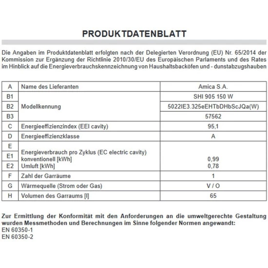 Coupon 💯 Amica SHI 905 150 W Standherd Elektro Induktion Weiß 50 Cm Ringheizkörper EEK: A ⭐ 3 Coupon 💯 Amica SHI 905 150 W Standherd Elektro Induktion Weiß 50 Cm Ringheizkörper EEK: A ⭐ – Bild 3
