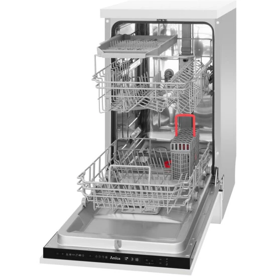 Am billigsten ❤️ Amica EGSPV 586 900, Vollintegrierter Geschirrspüler, Single (45 Cm Breit), Schwarz, Tasten, LED, 1,5 M ⌛ 4 Am billigsten ❤️ Amica EGSPV 586 900, Vollintegrierter Geschirrspüler, Single (45 Cm Breit), Schwarz, Tasten, LED, 1,5 M ⌛ – Bild 4