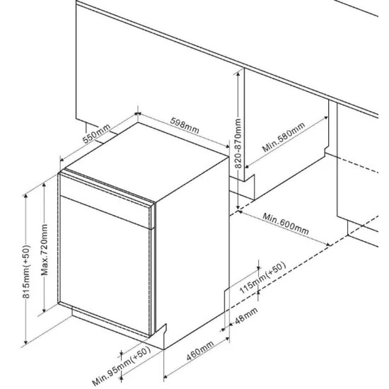 Am billigsten ❤️ Amica EGSPV 586 900, Vollintegrierter Geschirrspüler, Single (45 Cm Breit), Schwarz, Tasten, LED, 1,5 M ⌛ 11 Am billigsten ❤️ Amica EGSPV 586 900, Vollintegrierter Geschirrspüler, Single (45 Cm Breit), Schwarz, Tasten, LED, 1,5 M ⌛ – Bild 11