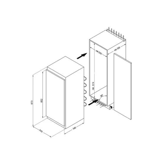 Blitzangebot ⭐ Amica EVKS 16162 Kühlschränke - Weiß 🛒 2 Blitzangebot ⭐ Amica EVKS 16162 Kühlschränke - Weiß 🛒 – Bild 2
