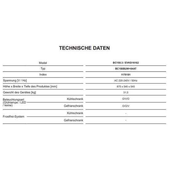 Blitzangebot ⭐ Amica EVKS 16162 Kühlschränke - Weiß 🛒 6 Blitzangebot ⭐ Amica EVKS 16162 Kühlschränke - Weiß 🛒 – Bild 6
