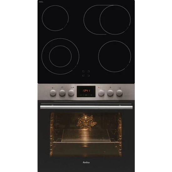 Bestes Angebot 🤩 Amica EHC 12550 E Elektro-Herdsets - Edelstahl 🔔 4 Bestes Angebot 🤩 Amica EHC 12550 E Elektro-Herdsets - Edelstahl 🔔 – Bild 4