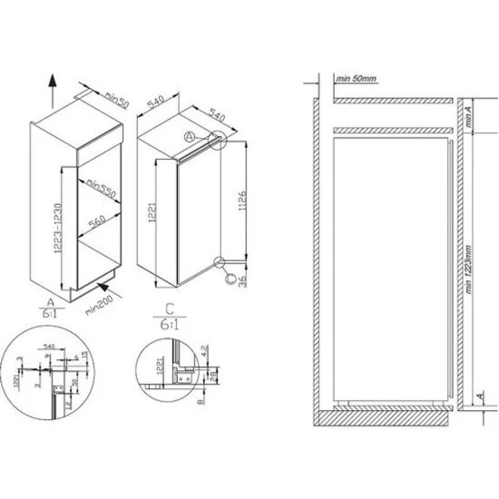 Besorgen 🎉 Amica Einbau-Vollraum-Kühlschrank, 122 Cm Nische, EVKS16175 😀 9 Besorgen 🎉 Amica Einbau-Vollraum-Kühlschrank, 122 Cm Nische, EVKS16175 😀 – Bild 9