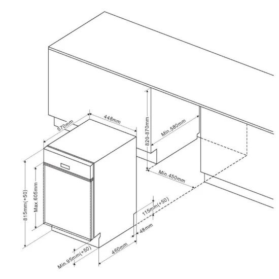 Rabatt 🤩 Amica EGSP 14895 E Geschirrspüler ⌛ 4 Rabatt 🤩 Amica EGSP 14895 E Geschirrspüler ⌛ – Bild 4
