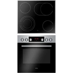 Am billigsten ✔️ Amica EHCX 933 110 E, Herd-Set, Glaskeramik-Kochfeld, Fine Design, Edelstahl, XXL-Großbackofen, Energieeffizienzklasse A 🛒