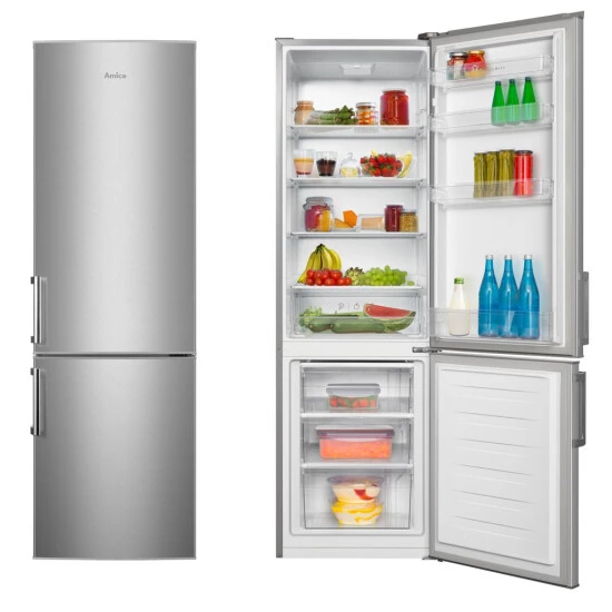 Neu 🌟 Amica KGC 388 100 E - Kühl-/Gefrierkombination, 180 Cm, Edelstahloptik, 264 Liter, 🎁 2 Neu 🌟 Amica KGC 388 100 E - Kühl-/Gefrierkombination, 180 Cm, Edelstahloptik, 264 Liter, 🎁 – Bild 2