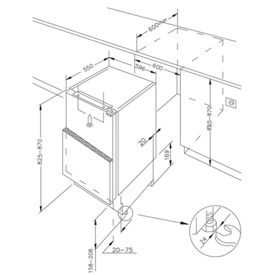Besorgen 🥰 Amica UVKSS 351 900 Unterbau-Kühlschrank - 82er Nische, Festtür-Technik, ✨ 2 Besorgen 🥰 Amica UVKSS 351 900 Unterbau-Kühlschrank - 82er Nische, Festtür-Technik, ✨ – Bild 2