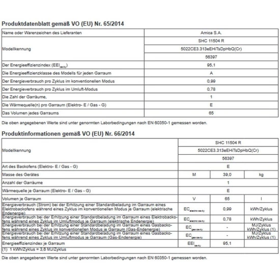 Besorgen ✔️ Amica - SHC 11504 R - Standherd - Rot - 50 Cm 🌟 3 Besorgen ✔️ Amica - SHC 11504 R - Standherd - Rot - 50 Cm 🌟 – Bild 3
